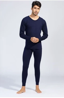 Set intimo termico da uomo con scollo tondo